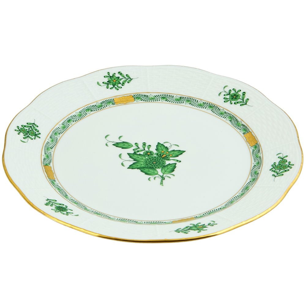 HEREND 21 CM YEŞİL APPONYİ TATLI TABAĞI