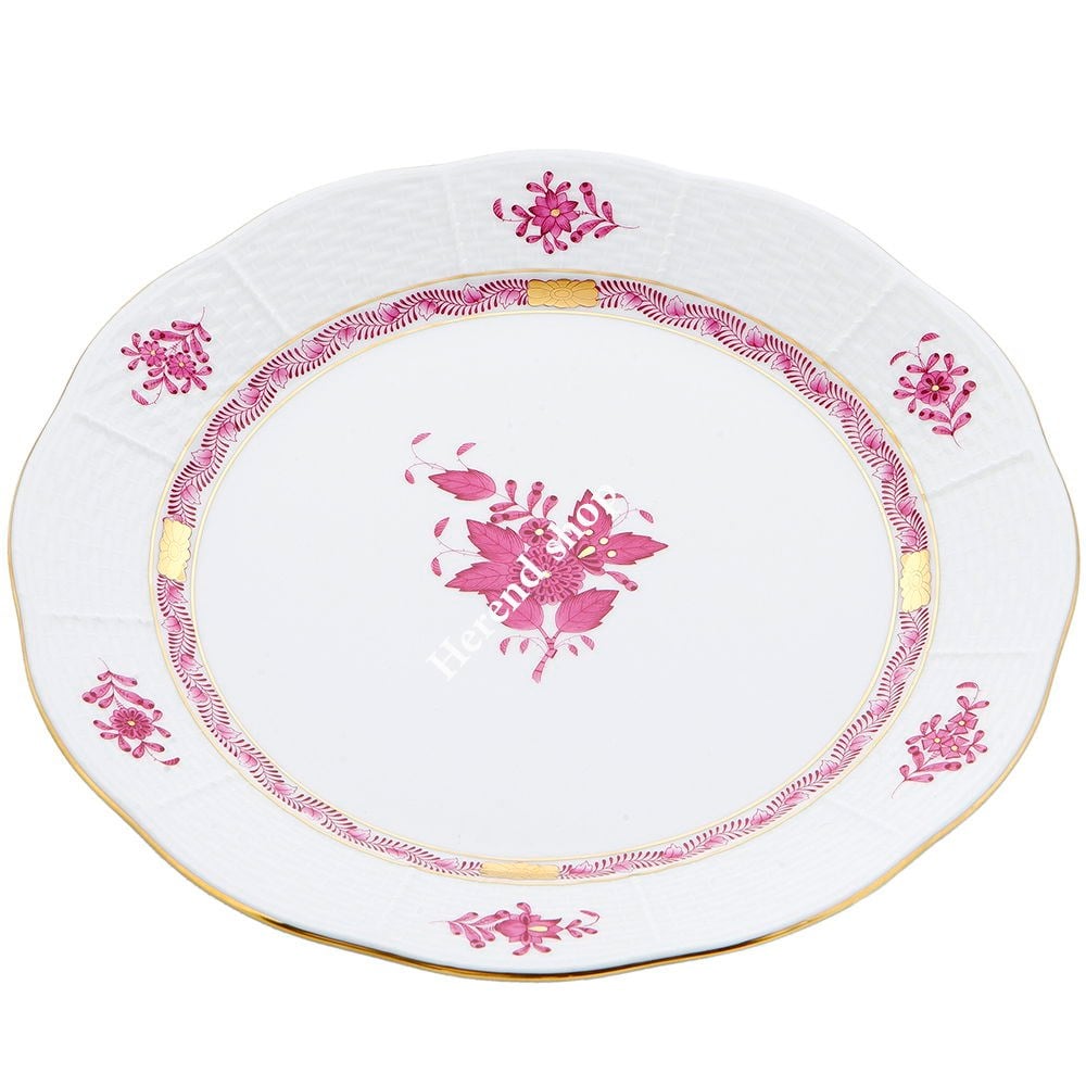 HEREND APPONYİ PEMBE 25.5 CM YEMEK TABAĞI