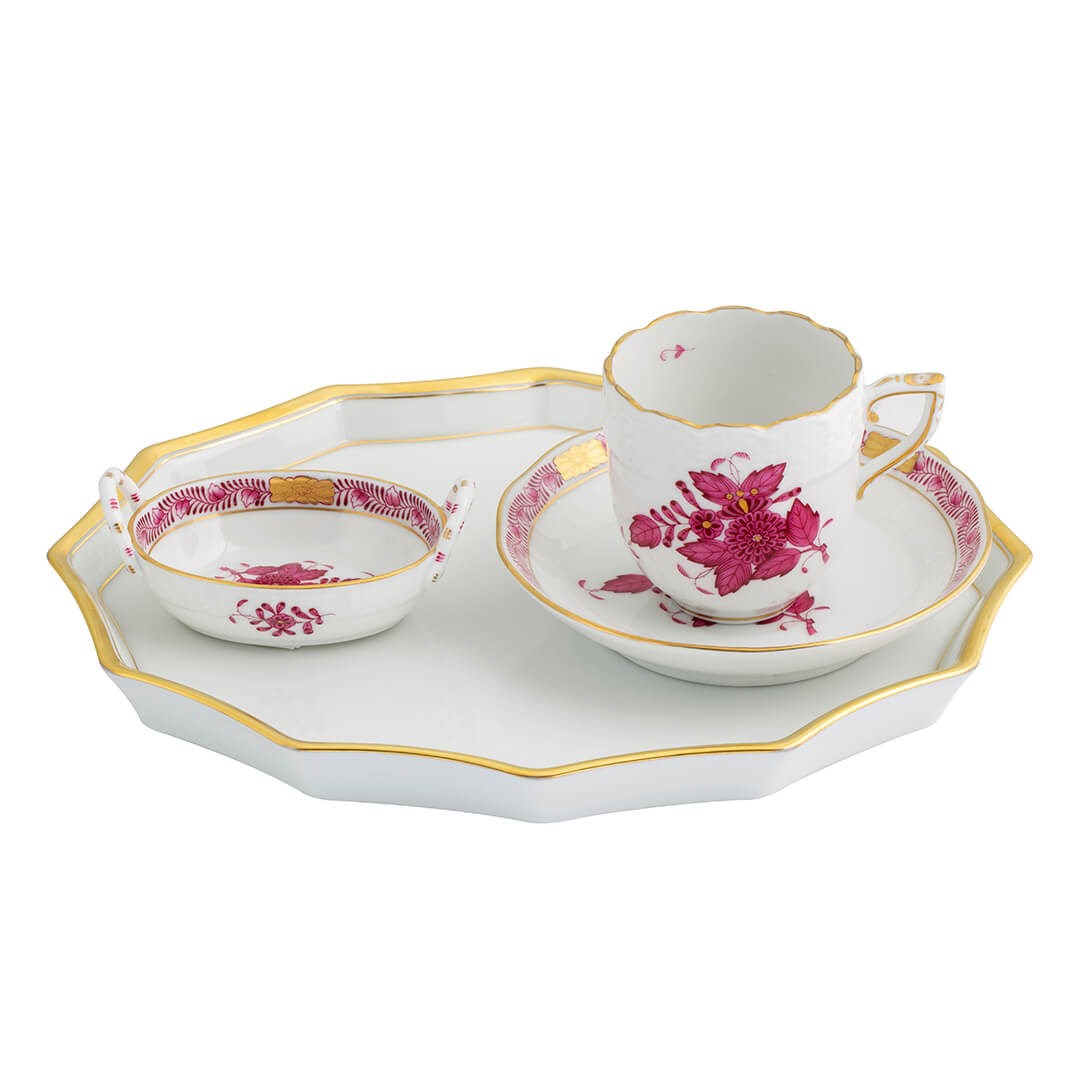 HEREND APPONYİ PEMBE KAHVE FİNCANI