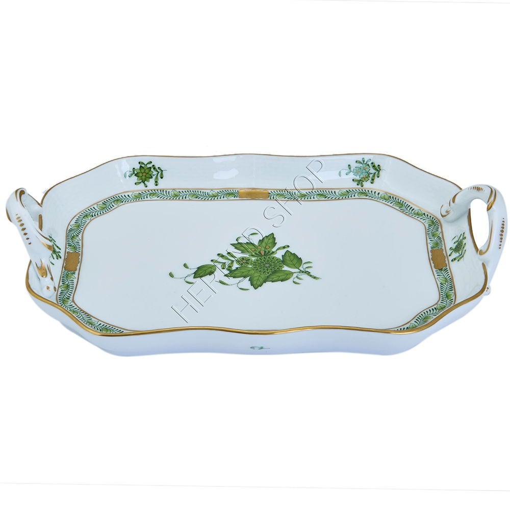 HEREND YEŞİL APPONYİ TEPSİ