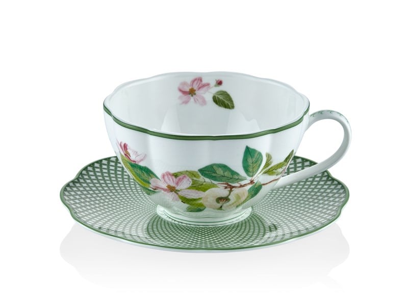 Horticool Green - Çay Fincanı ve Tabağı