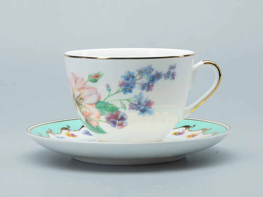 IMPERIAL ÇAY FİNCANI VE FİNCAN TABAĞI. BAHAR-2. FLORANIN GÜLÜMSEMESİ 2