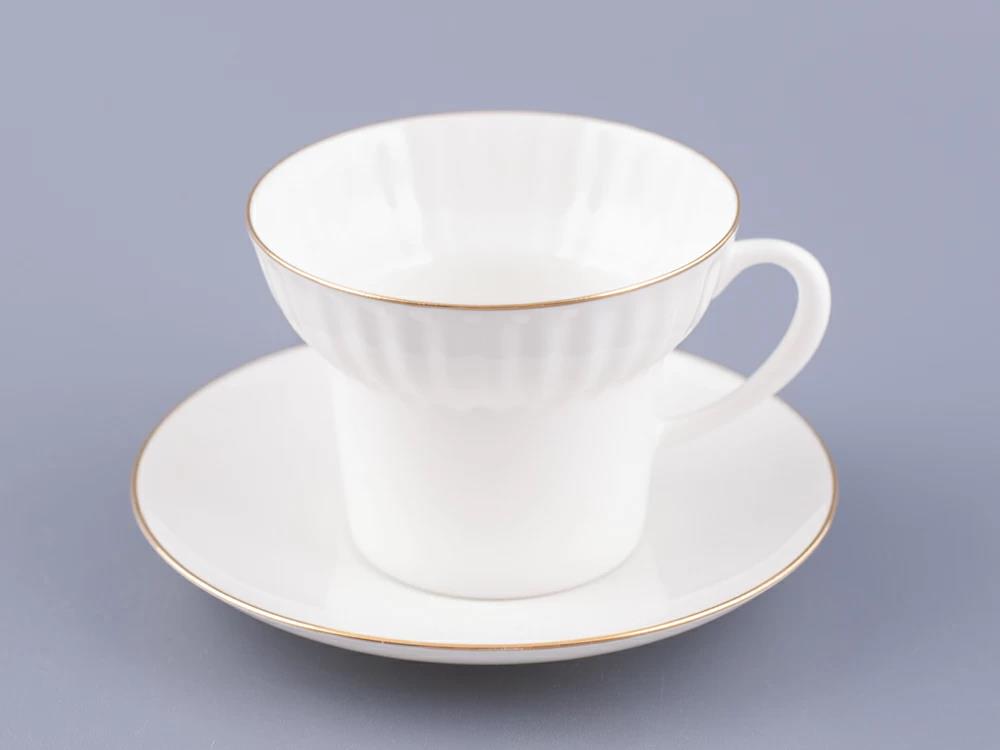 IMPERIAL ÇAY FİNCANI VE TABAĞI DALGA ALTIN KENAR 1/2