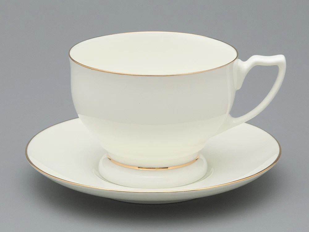 IMPERIAL ÇAY FİNCANI VE TABAĞI İNCİ ALTIN ŞERİT