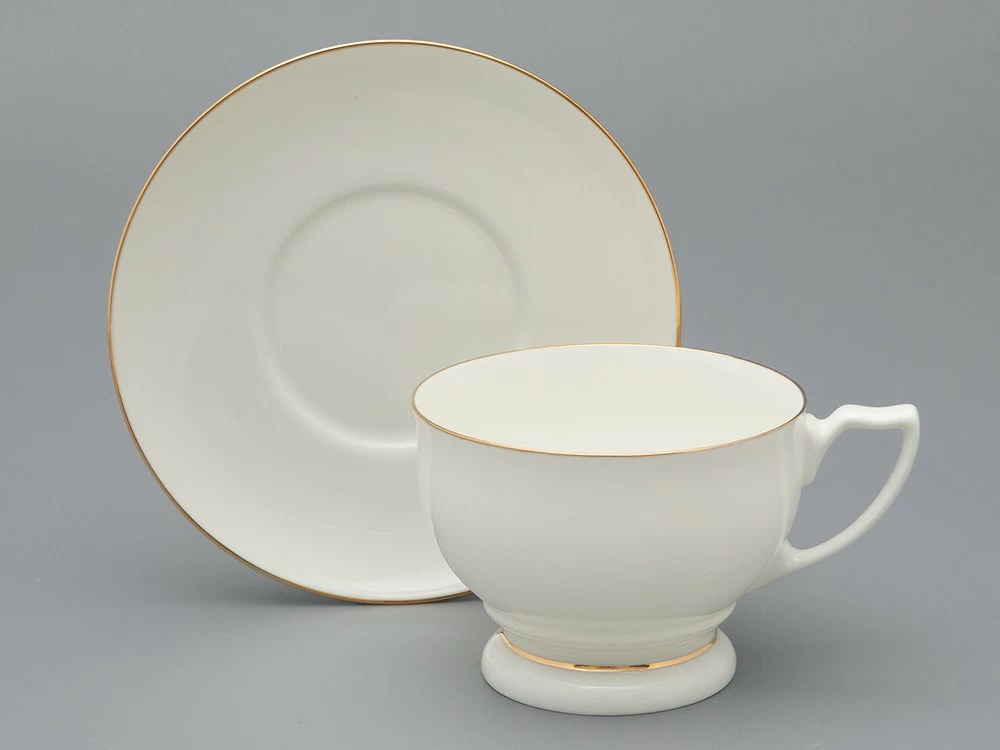 IMPERIAL ÇAY FİNCANI VE TABAĞI İNCİ ALTIN ŞERİT