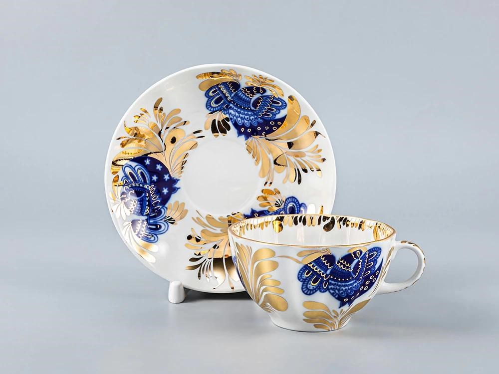 IMPERIAL ÇAY FİNCANI VE TABAĞI LALE ALTIN BAHÇE