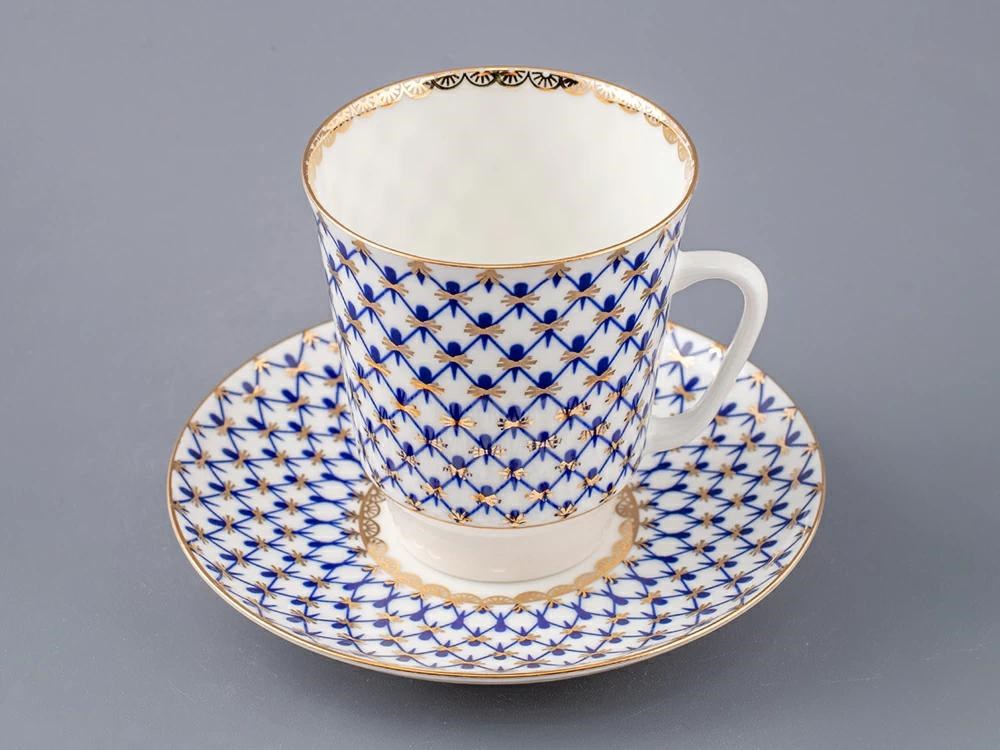 IMPERIAL ÇAY FİNCANI VE TABAĞI, MAYIS KOBALT NET 1/2