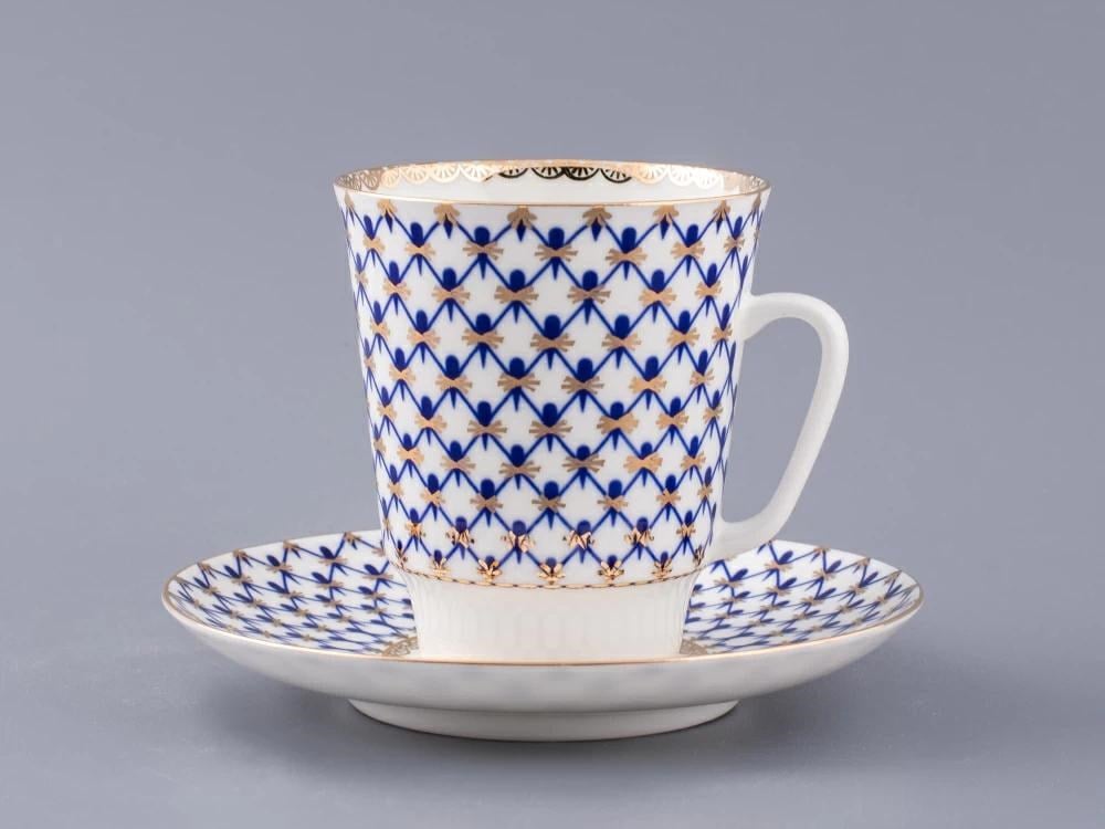 IMPERIAL ÇAY FİNCANI VE TABAĞI, MAYIS KOBALT NET 1/2
