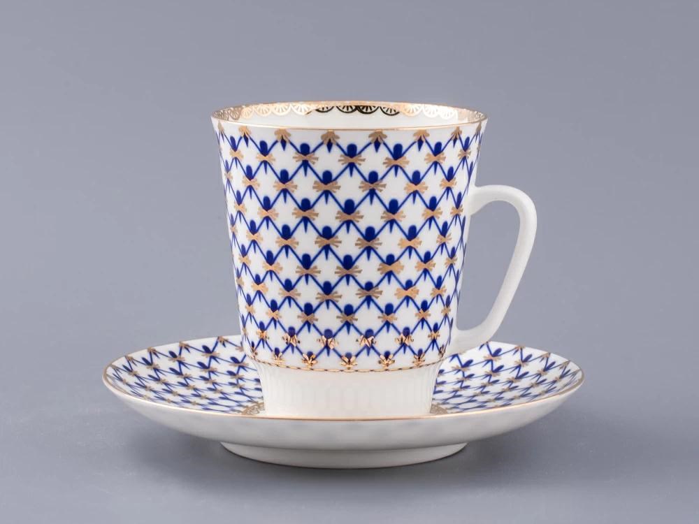 IMPERIAL ÇAY FİNCANI VE TABAĞI, MAYIS KOBALT NET 1/2