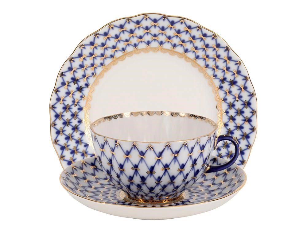 IMPERIAL ÇAY TAKIMI LALE KOBALT AĞ (TATLI) 6/20