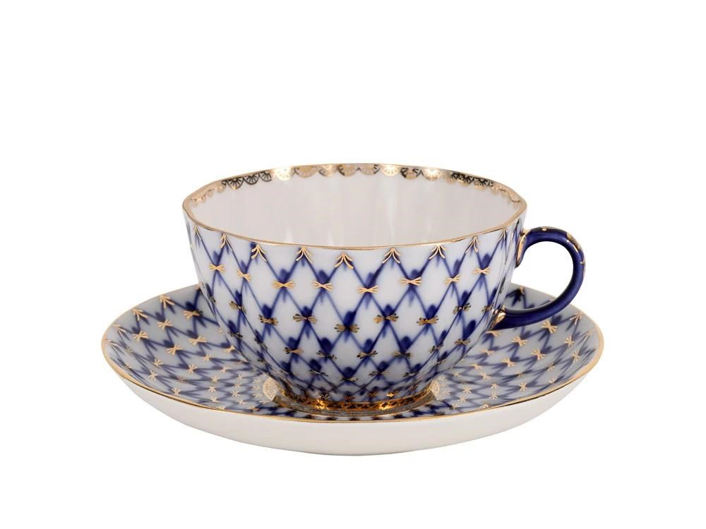 IMPERIAL ÇAY TAKIMI LALE KOBALT AĞ (TATLI) 6/20