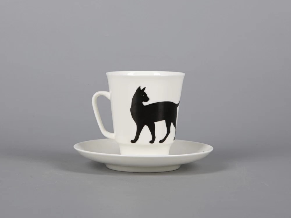 IMPERIAL COFFEE CUP AND SAUCER. MAYSKAYA. MOTHS 165 ML