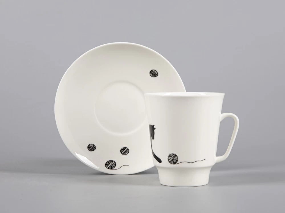 IMPERIAL COFFEE CUP AND SAUCER. MAYSKAYA. MERRY BALL 165 ML