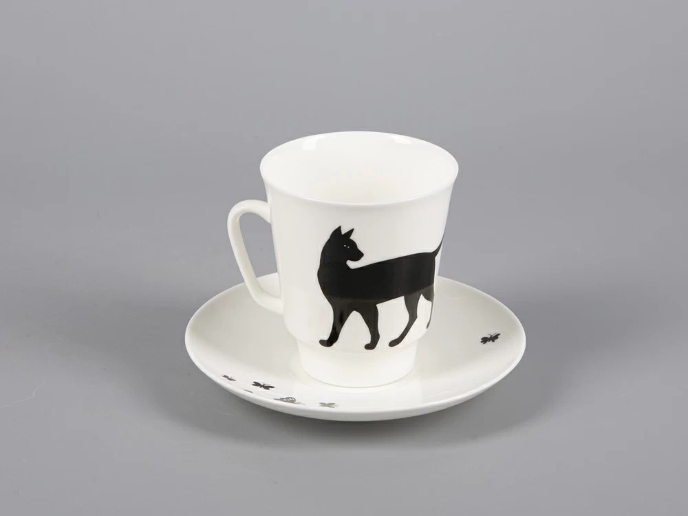 IMPERIAL COFFEE CUP AND SAUCER. MAYSKAYA. MOTHS 165 ML