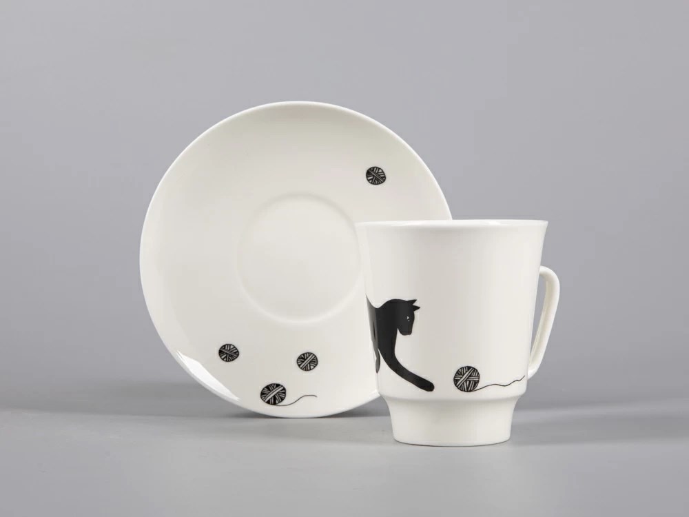 IMPERIAL COFFEE CUP AND SAUCER. MAYSKAYA. MERRY BALL 165 ML