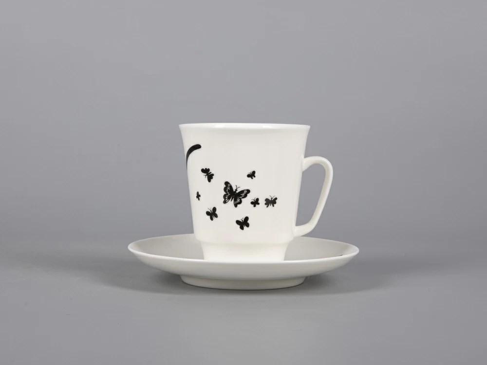 IMPERIAL COFFEE CUP AND SAUCER. MAYSKAYA. MOTHS 165 ML