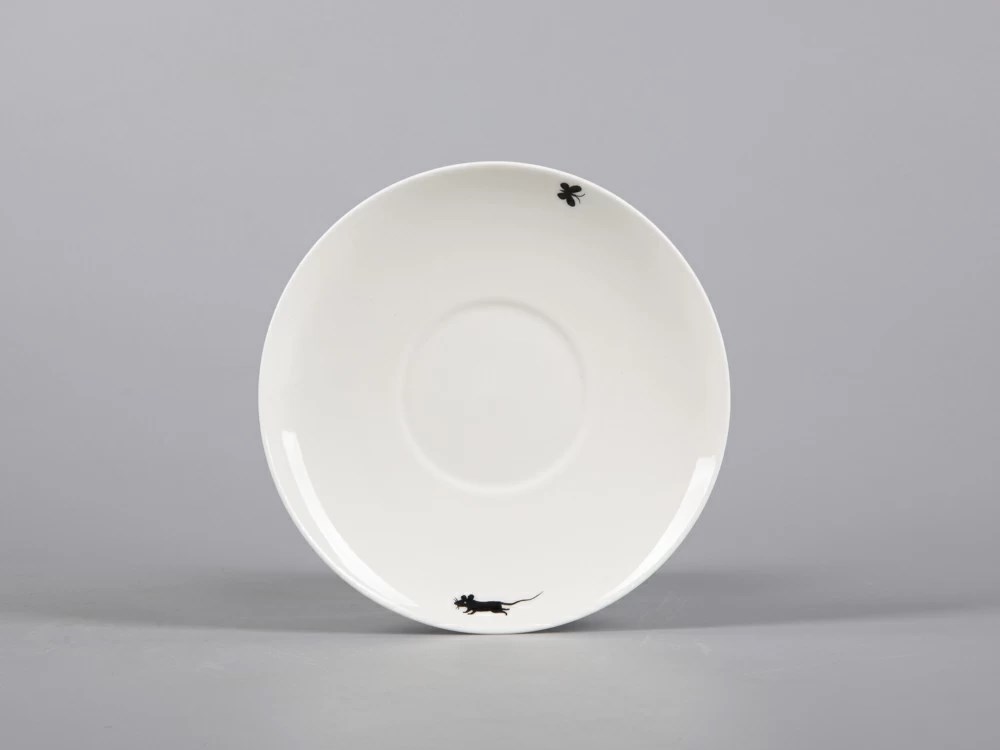 IMPERIAL COFFEE CUP AND SAUCER. MAYSKAYA.CAT AND MOUSE 165 ML