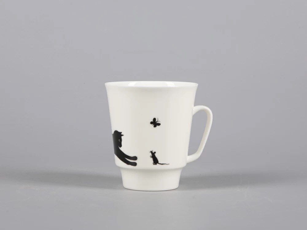 IMPERIAL COFFEE CUP AND SAUCER. MAYSKAYA.CAT AND MOUSE 165 ML