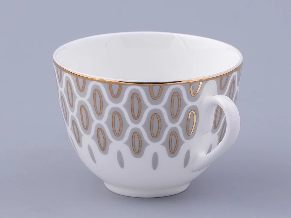 IMPERIAL TABAKLI ÇAY FİNCANI . BAHAR - 2 SALAMANDRA GREY