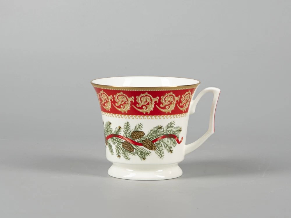 IMPERIAL TEA CUP AND SAUCER. JULİA. CHRİSTMAS TEA PARTY 210 ML