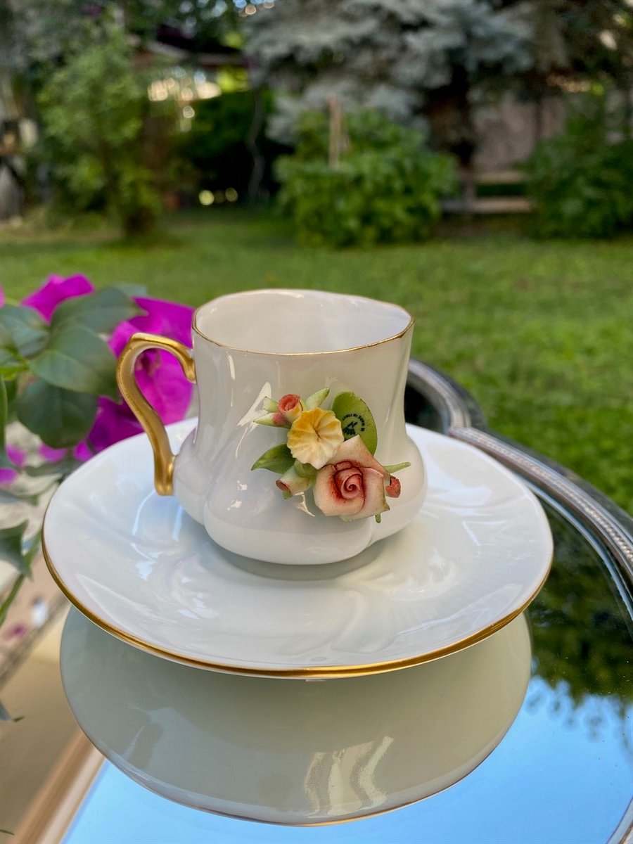 İtalyan Capidemonte El İşi Fincan Set