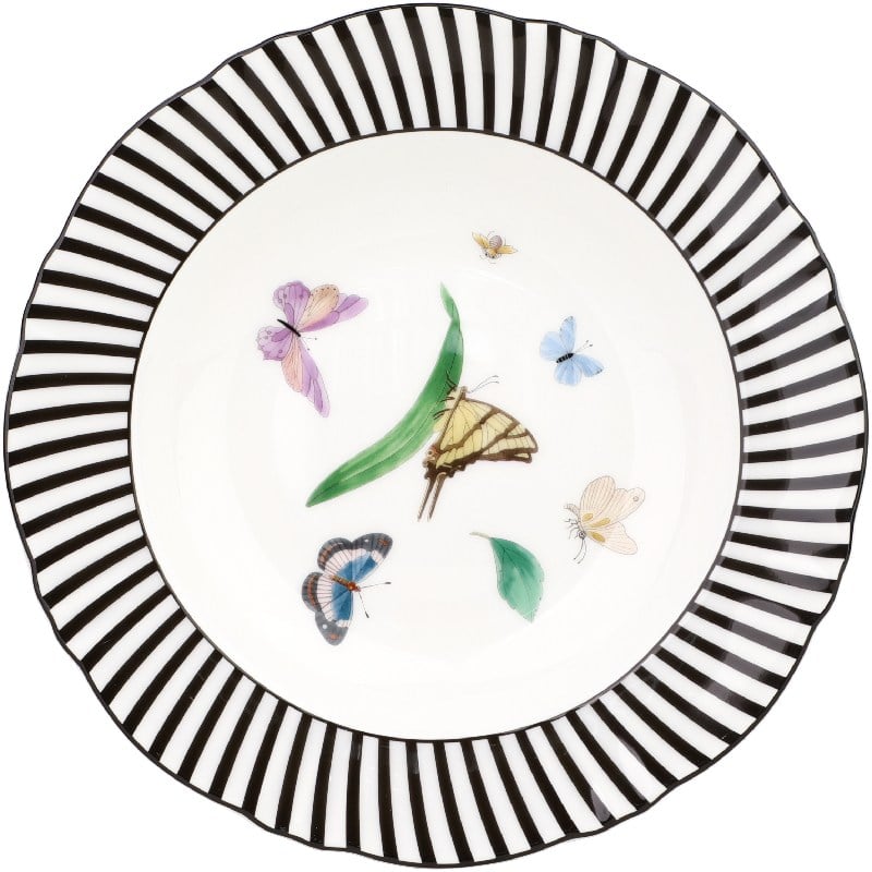 Kaleidoscope 22 cm Çizgili Çorba Tabağı