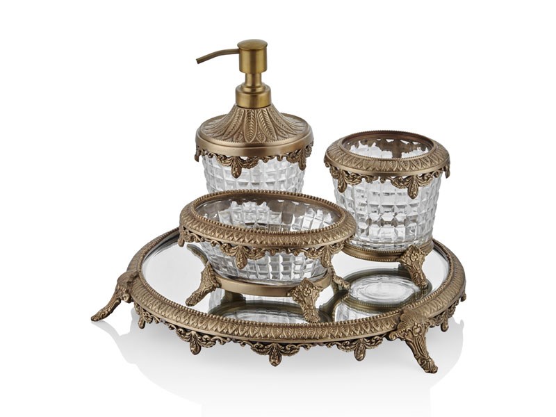 LEAVES ANTIQUE BRASS BANYO TAKIMI