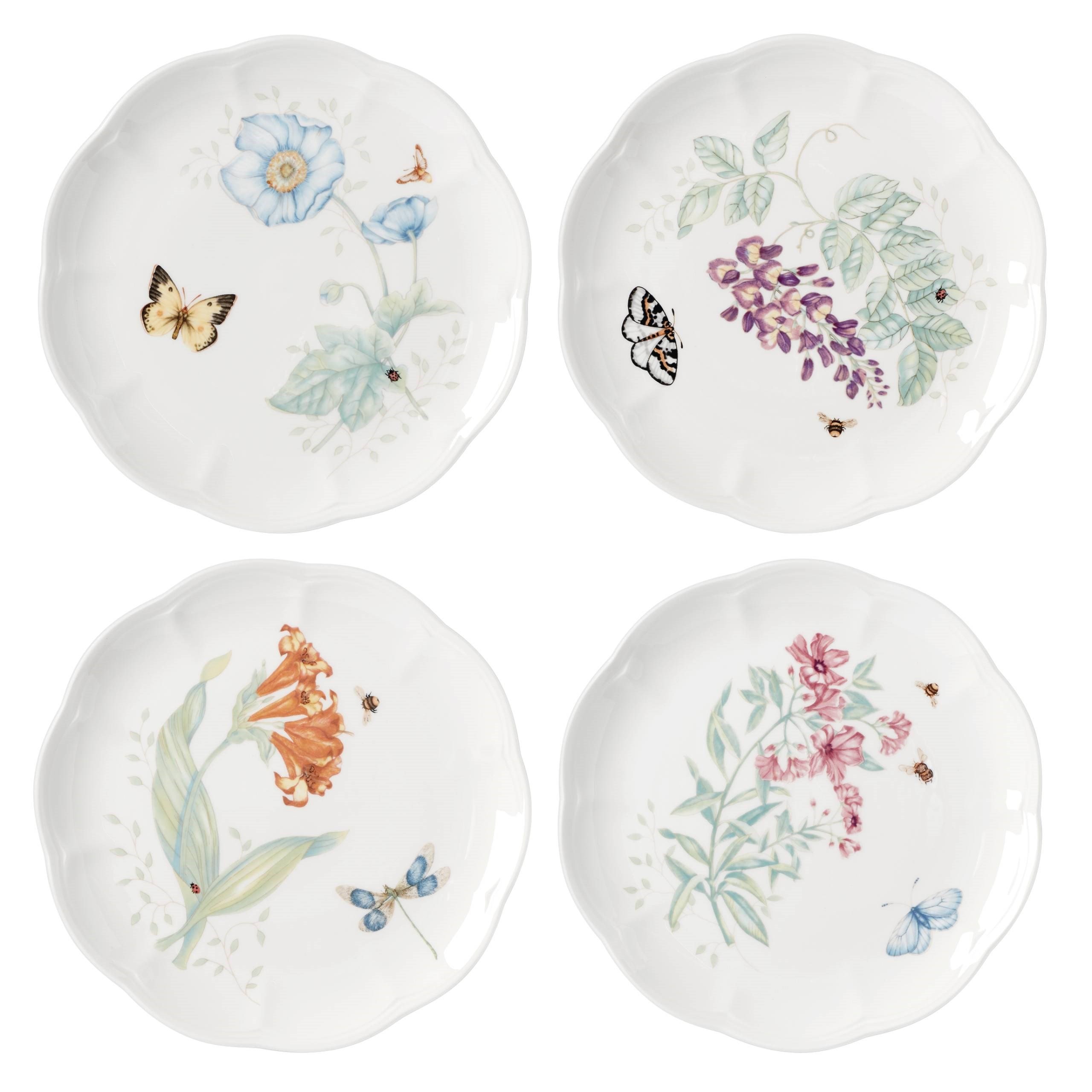 LENOX BUTTERFLY - ACCENT TABAGI, 4'LU SET, 22,9 CM