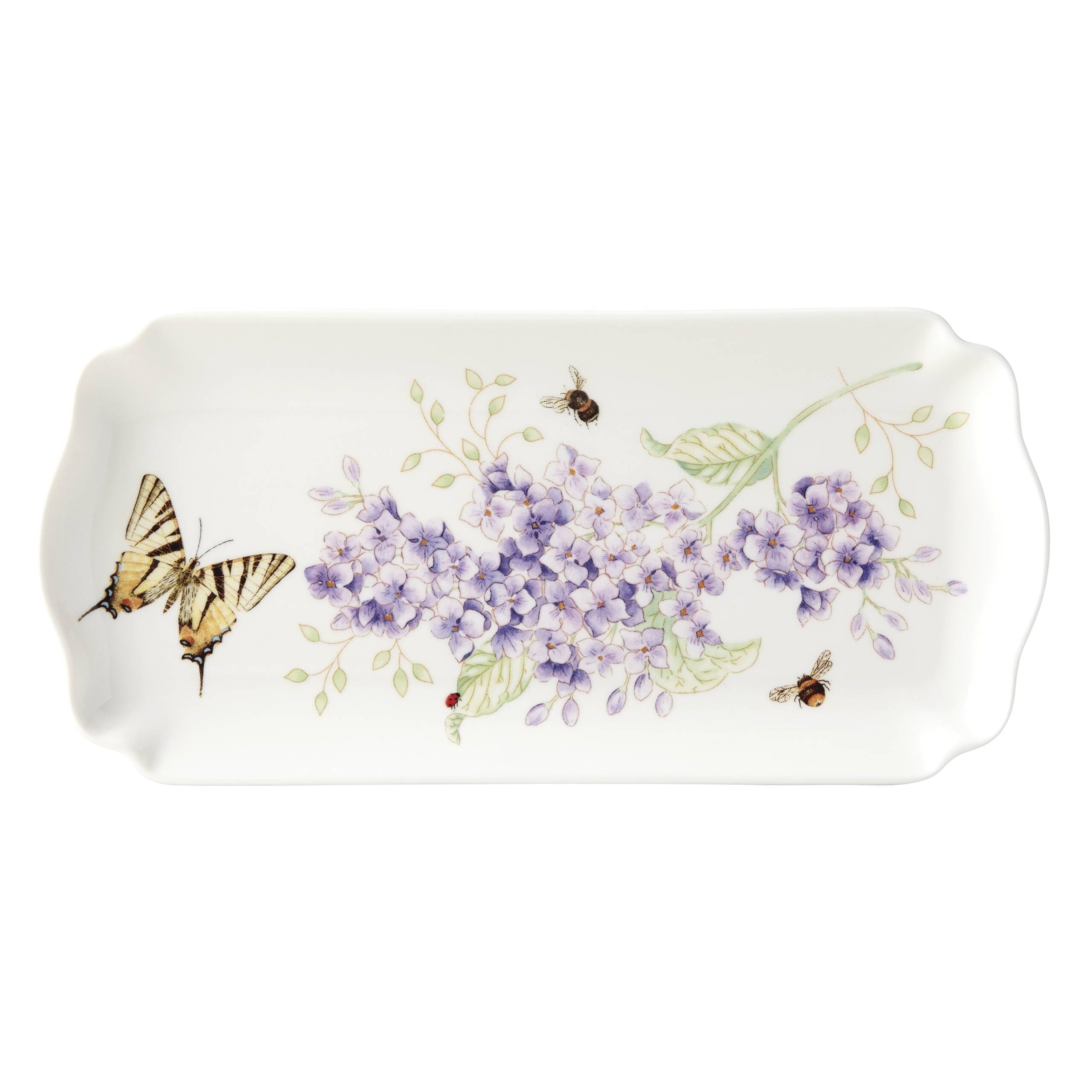 LENOX BUTTERFLY - DIKDORTGEN SERVIS TABAGI, 24 CM