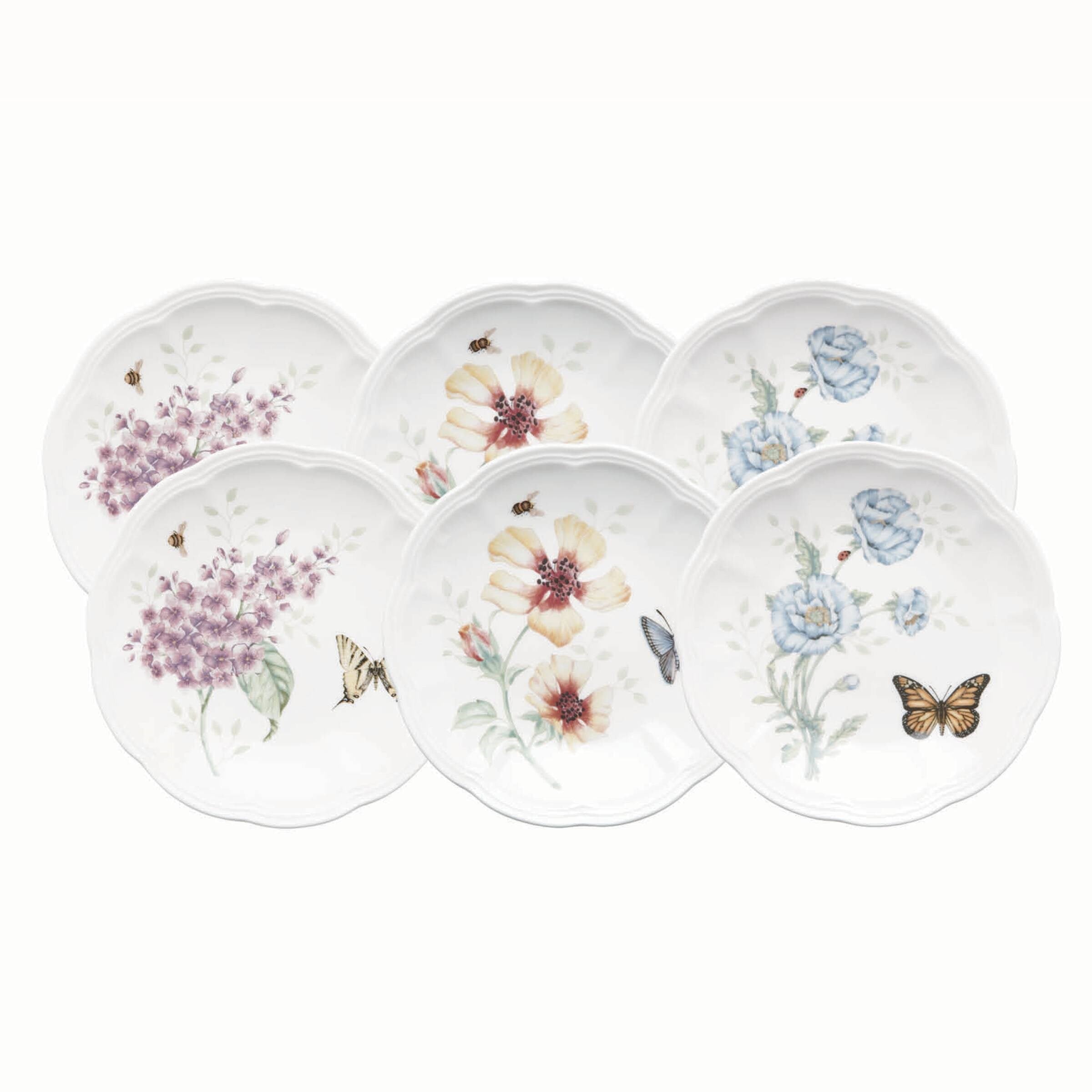 LENOX BUTTERFLY - EKMEK TABAGI, 6'LI SET, 15.3 CM