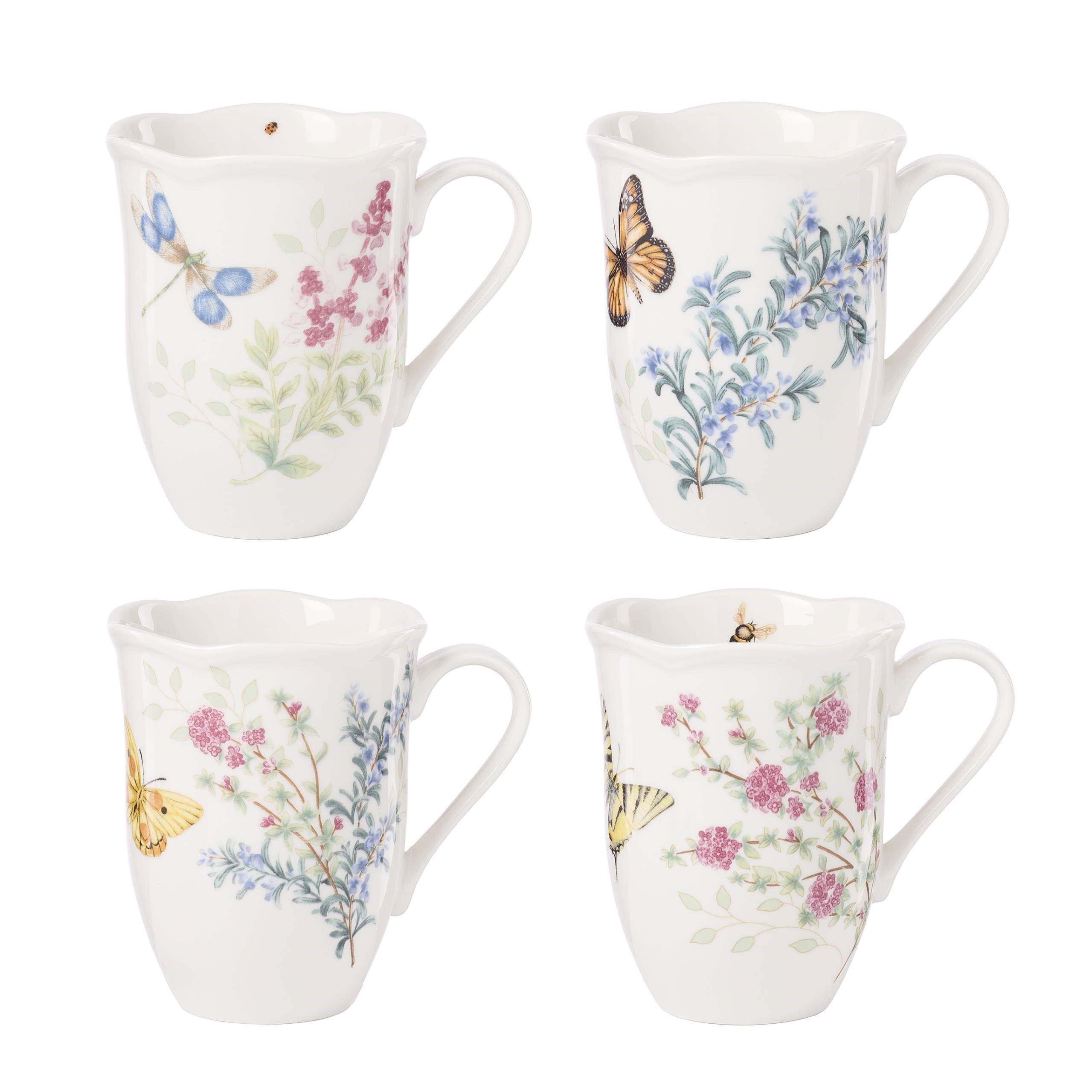 LENOX BUTTERFLY HERBS- KUPA, 4'LU SET, 0,36 L