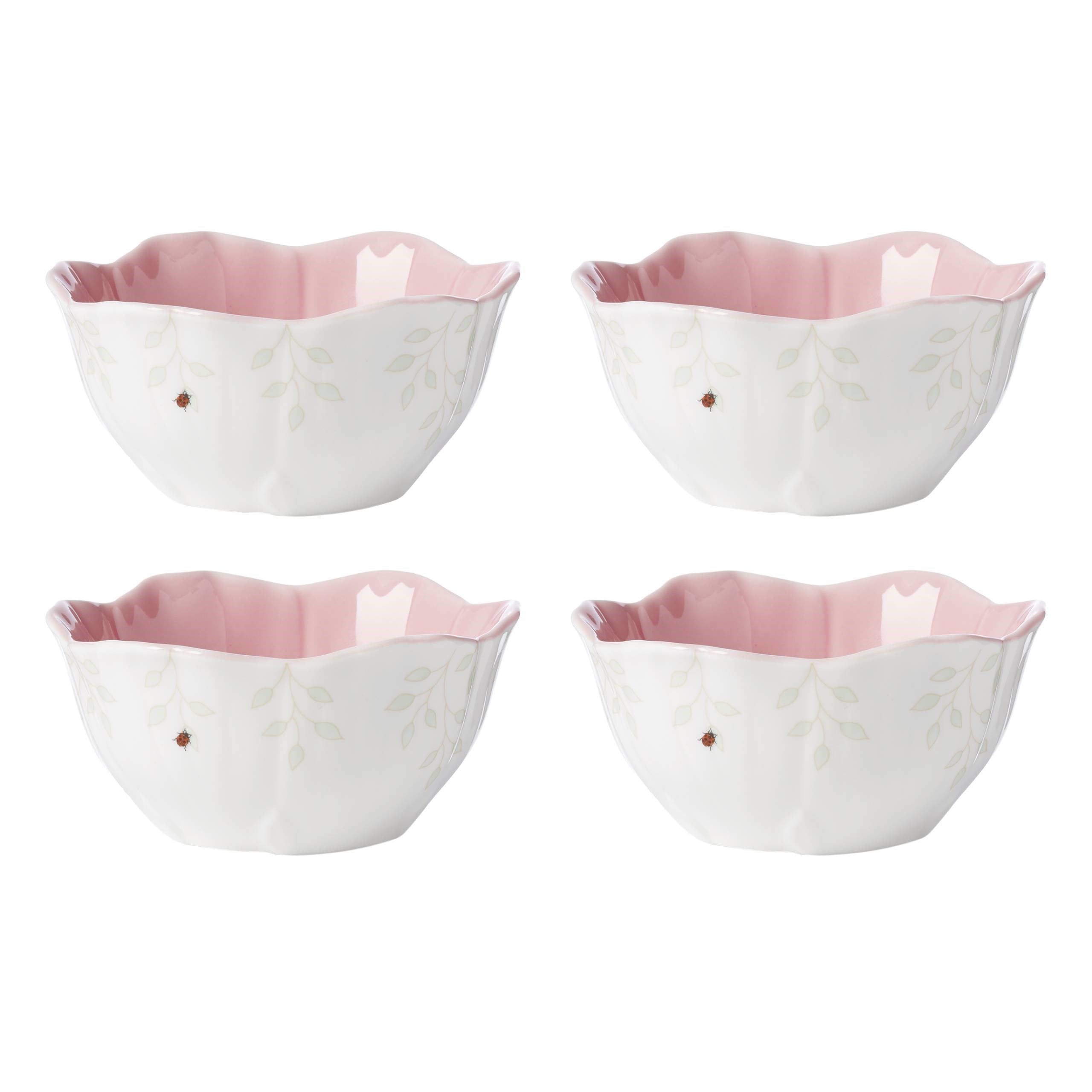 LENOX BUTTERFLY - KOMP./SALATA KASESI, 4'LU SET, PEMBE, 0,27 L, 12 CM