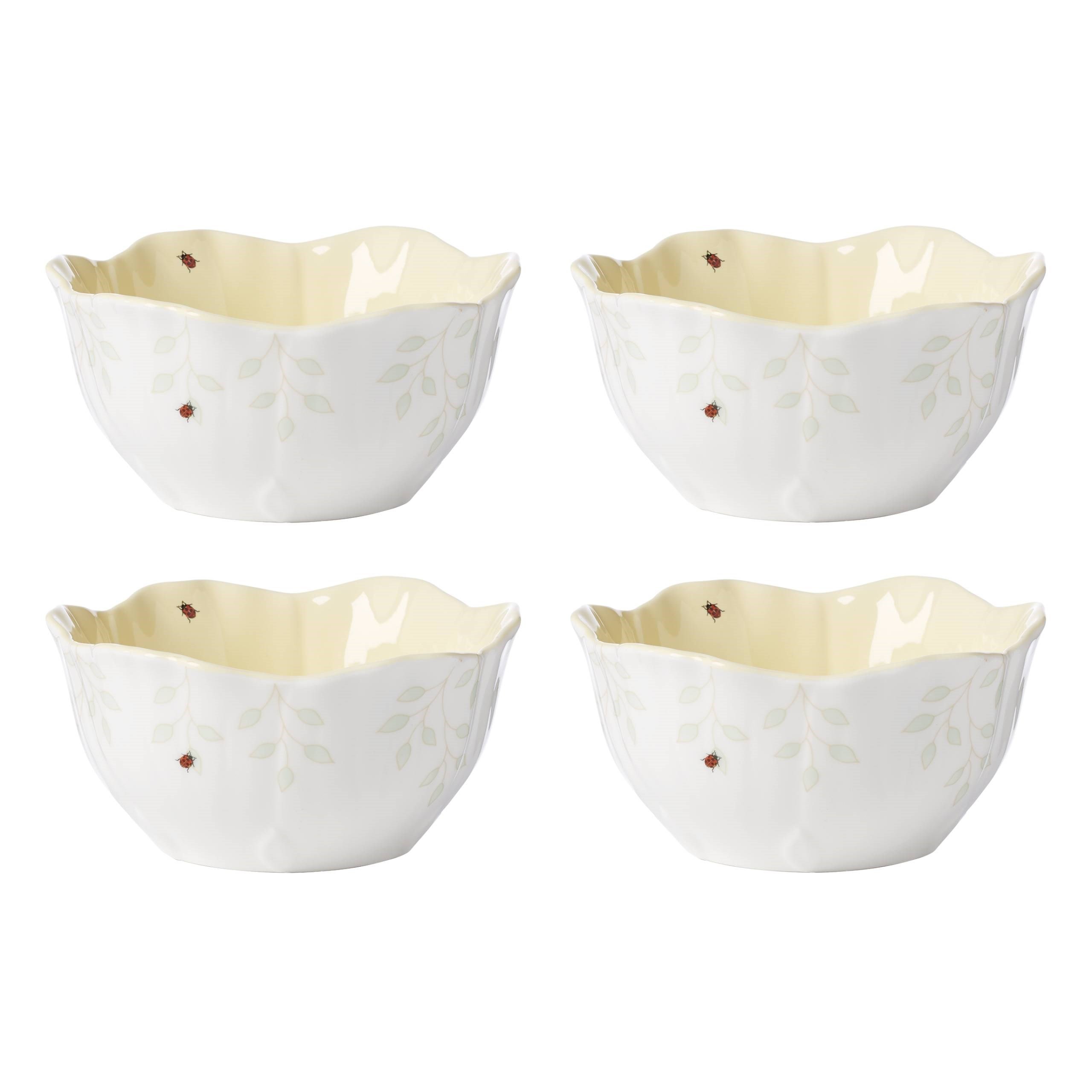 LENOX BUTTERFLY - KOMP./SALATA KASESI, 4'LU SET, SARI, 0,27 L, 12 CM
