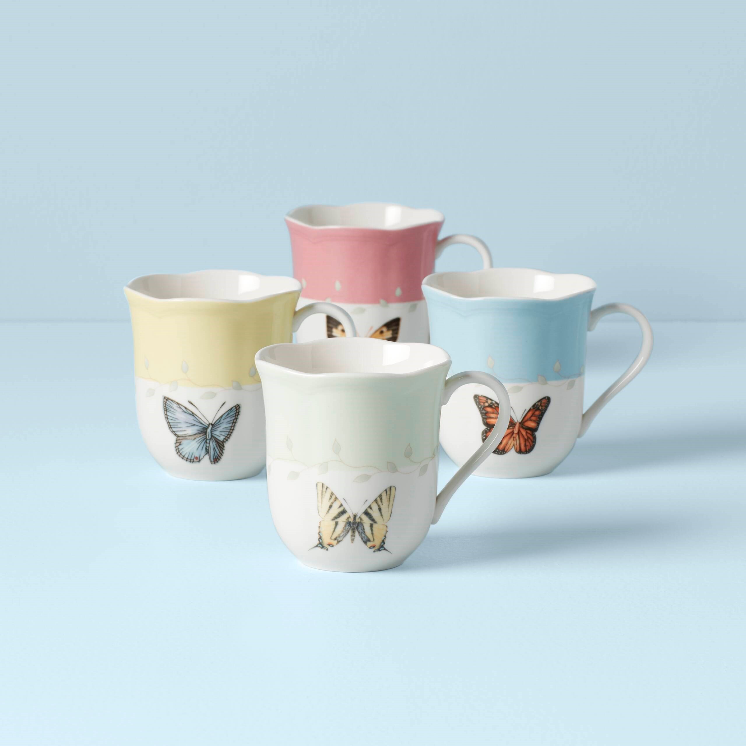 LENOX BUTTERFLY - KUPA, 4 RENK, 4'LU SET, 0.30 L