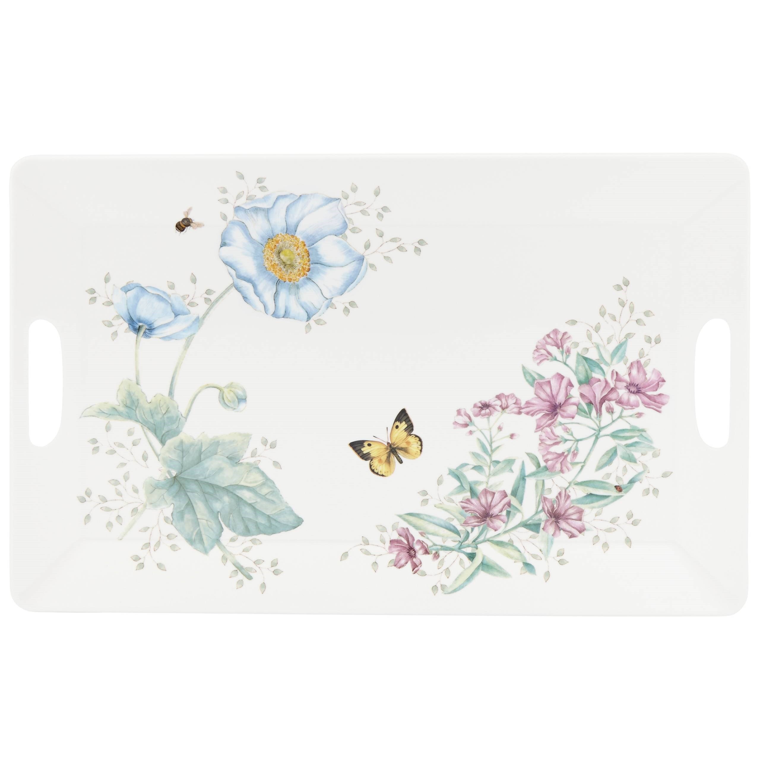 LENOX BUTTERFLY - MELAMIN SERVIS TEPSISI, DIKDORTGEN, 47,6 CM