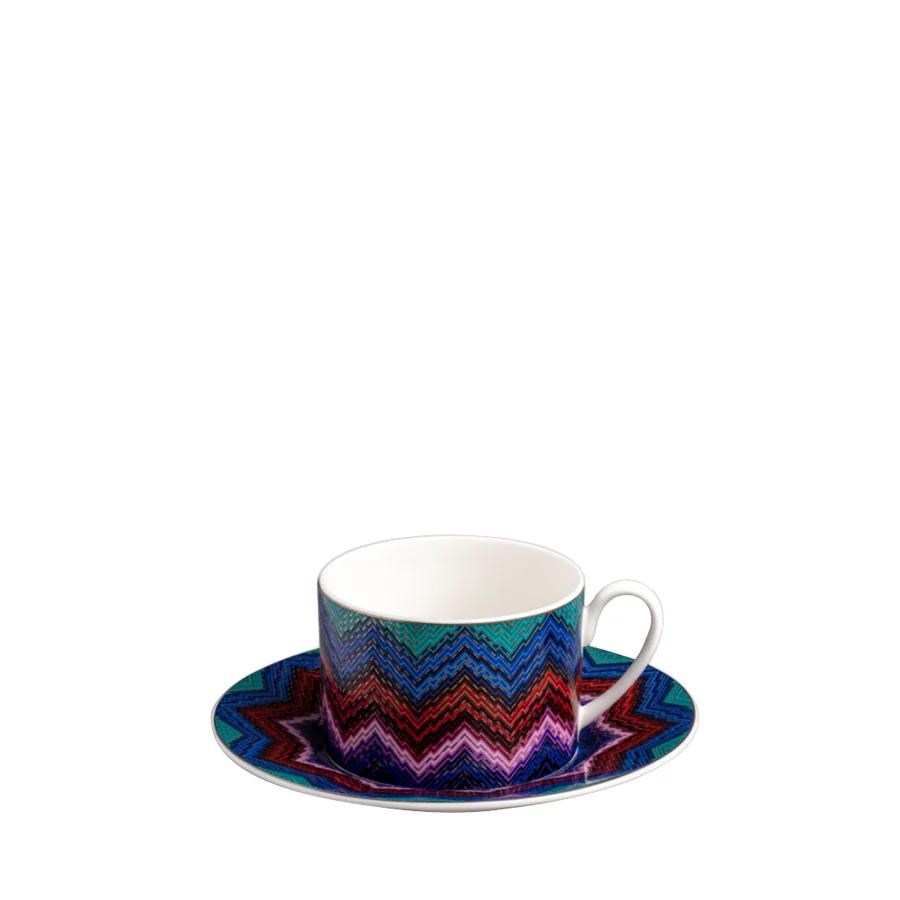 MISSONI STARLIGHT - 2 KISILIK KAHVE/CAY FINCAN VE TABAGI, 0,22 L, 4 PARCA