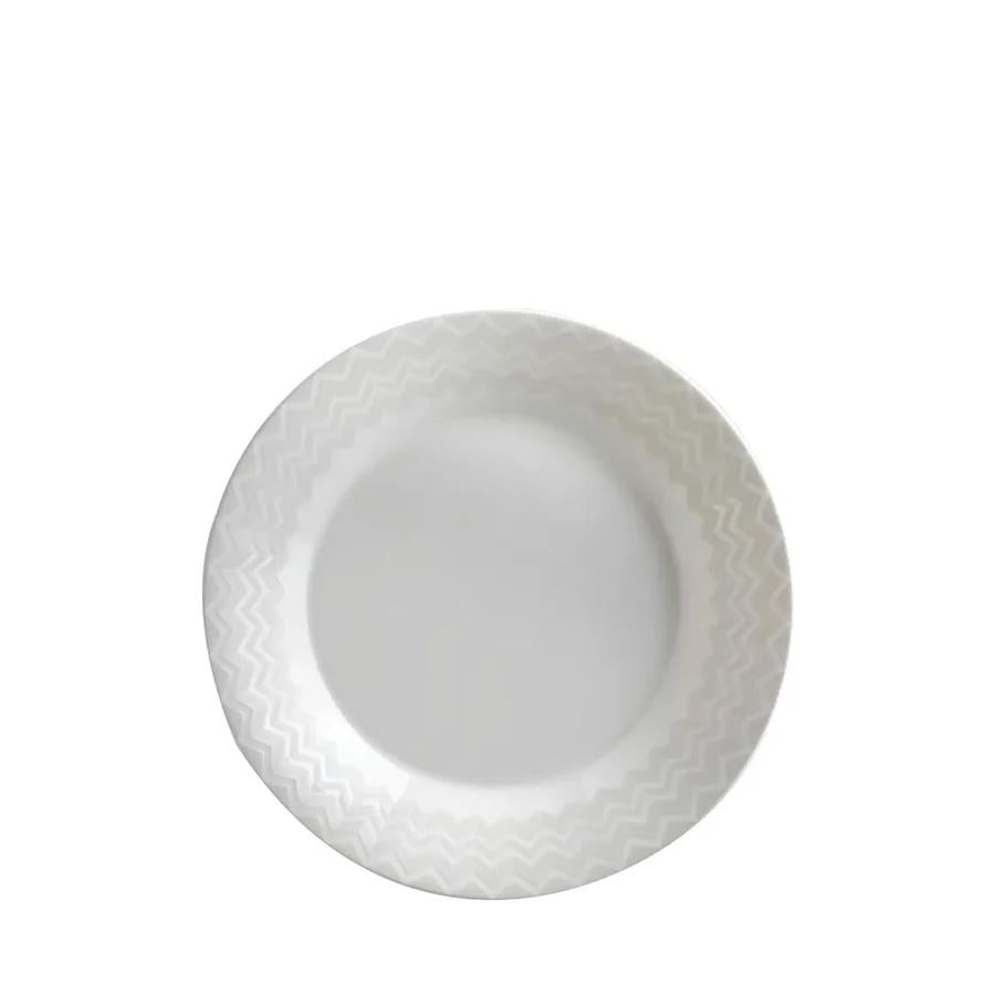 MISSONI ZIG ZAG WHITE - BEYAZ-GRI, CUKUR TABAK 22 CM