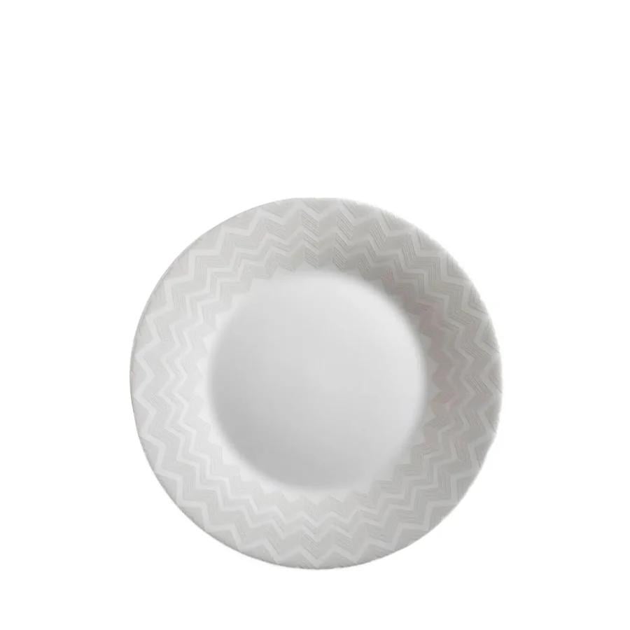 MISSONI ZIG ZAG WHITE - BEYAZ-GRI, PASTA TABAGI 21,5 CM