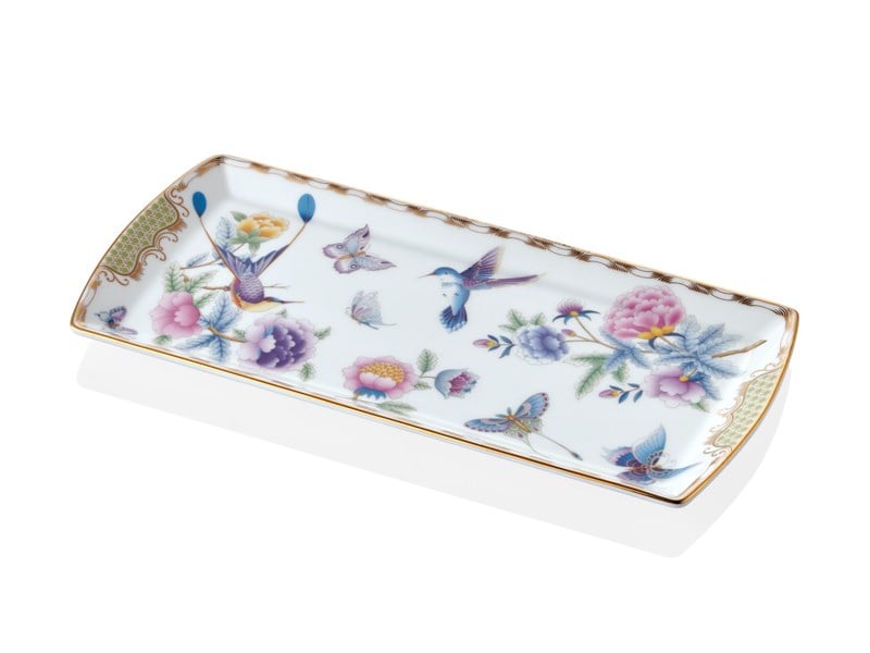 Papillons Green - Büyük Kayık Tabak 35 cm