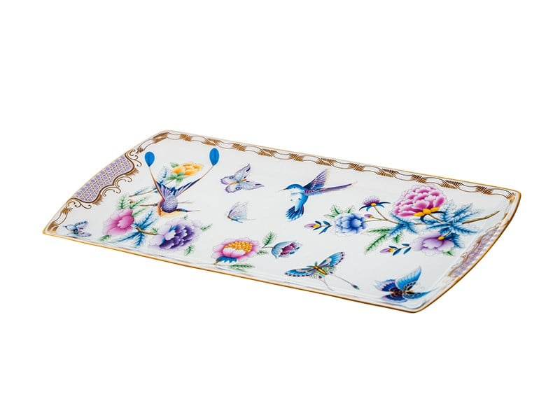 Papillons Purple - Küçük Kayık Tabak 25 cm