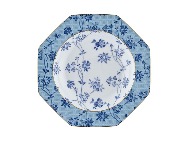 Regency Damask - Çukur Tabak 22 cm Mavi
