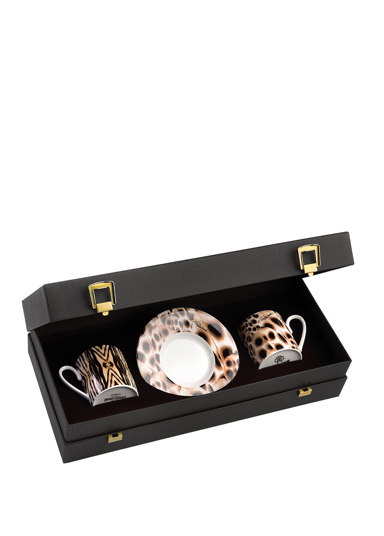 ROBERTO CAVALLI AFRICA - 2 KISILIK TURK KAHVESI FINCAN VE TABAGI, 0,12 L, 4 PARCA