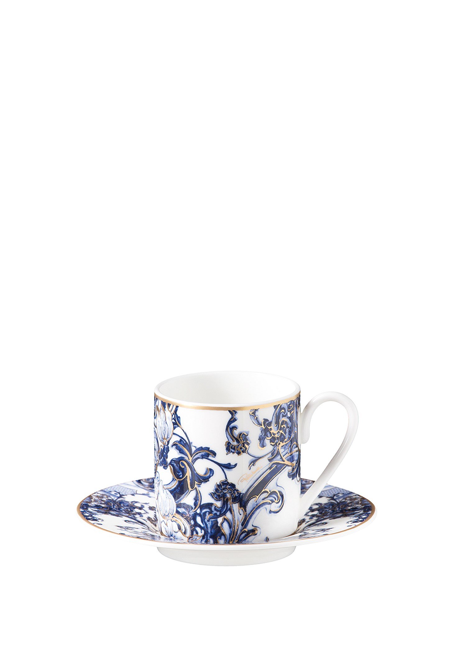 ROBERTO CAVALLI AZULEJOS - 1 KISILIK TURK KAHVESI FINCAN VE TABAGI, 0,12 L, 2 PARCA