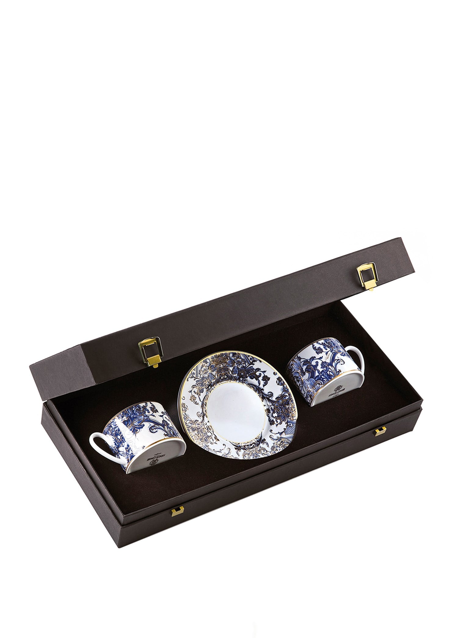ROBERTO CAVALLI AZULEJOS - 2 KISILIK KAHVE/CAY FINCAN VE TABAGI, 0,22 L, 4 PARCA