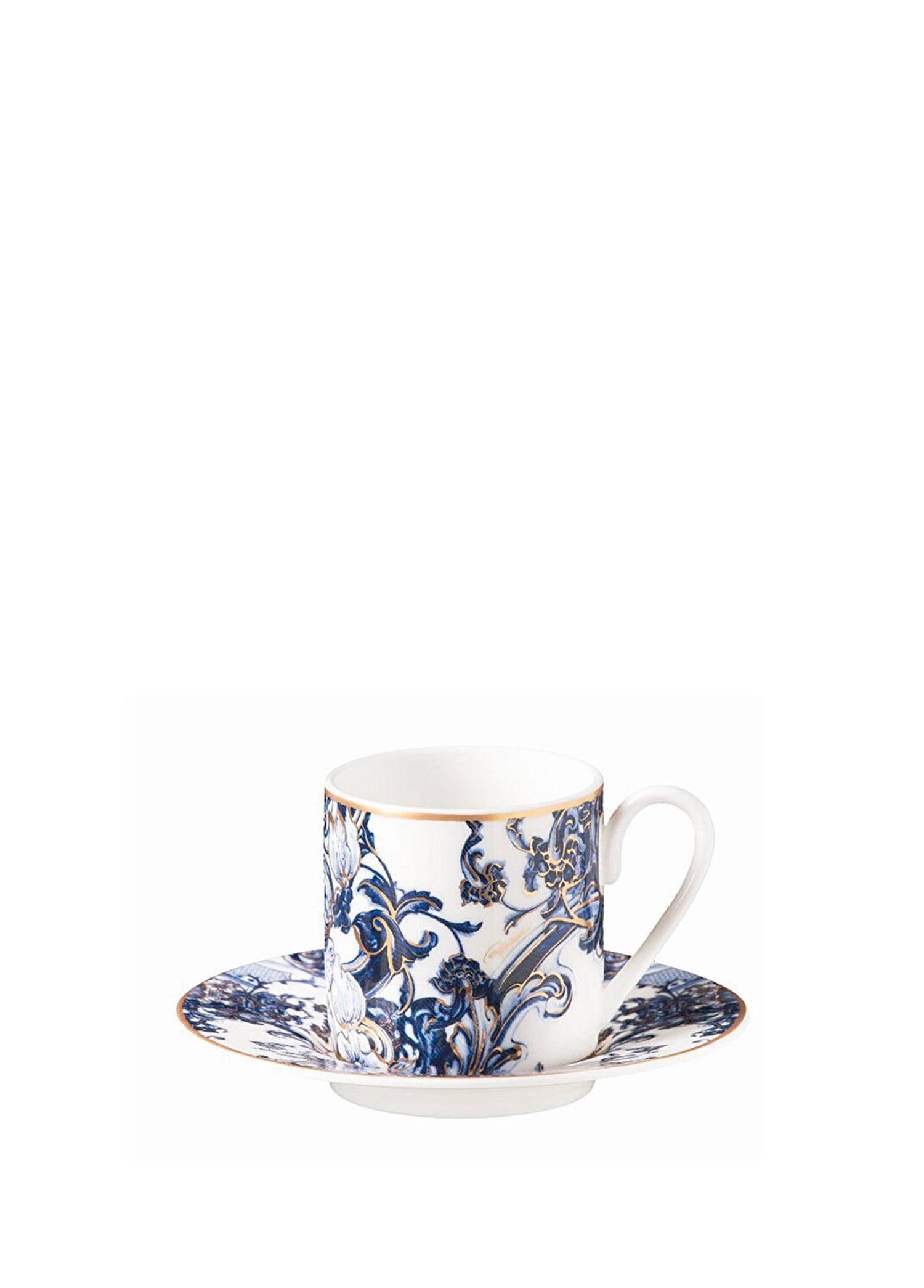 ROBERTO CAVALLI AZULEJOS - 2 KISILIK TURK KAHVESI FINCAN VE TABAGI, 0,12 L, 4 PARCA