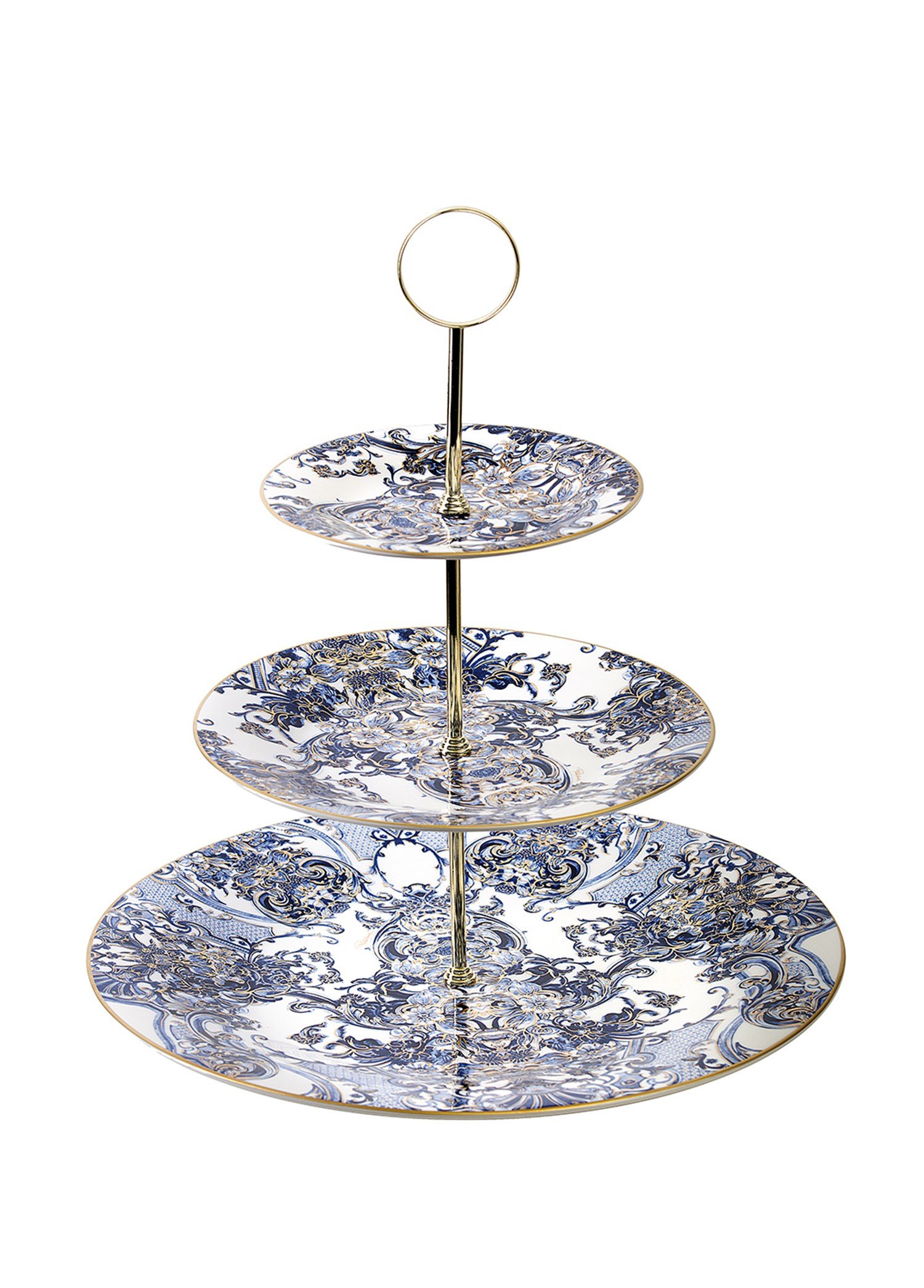 ROBERTO CAVALLI AZULEJOS - 3 KATLI SERVIS TABAGI, 32 CM