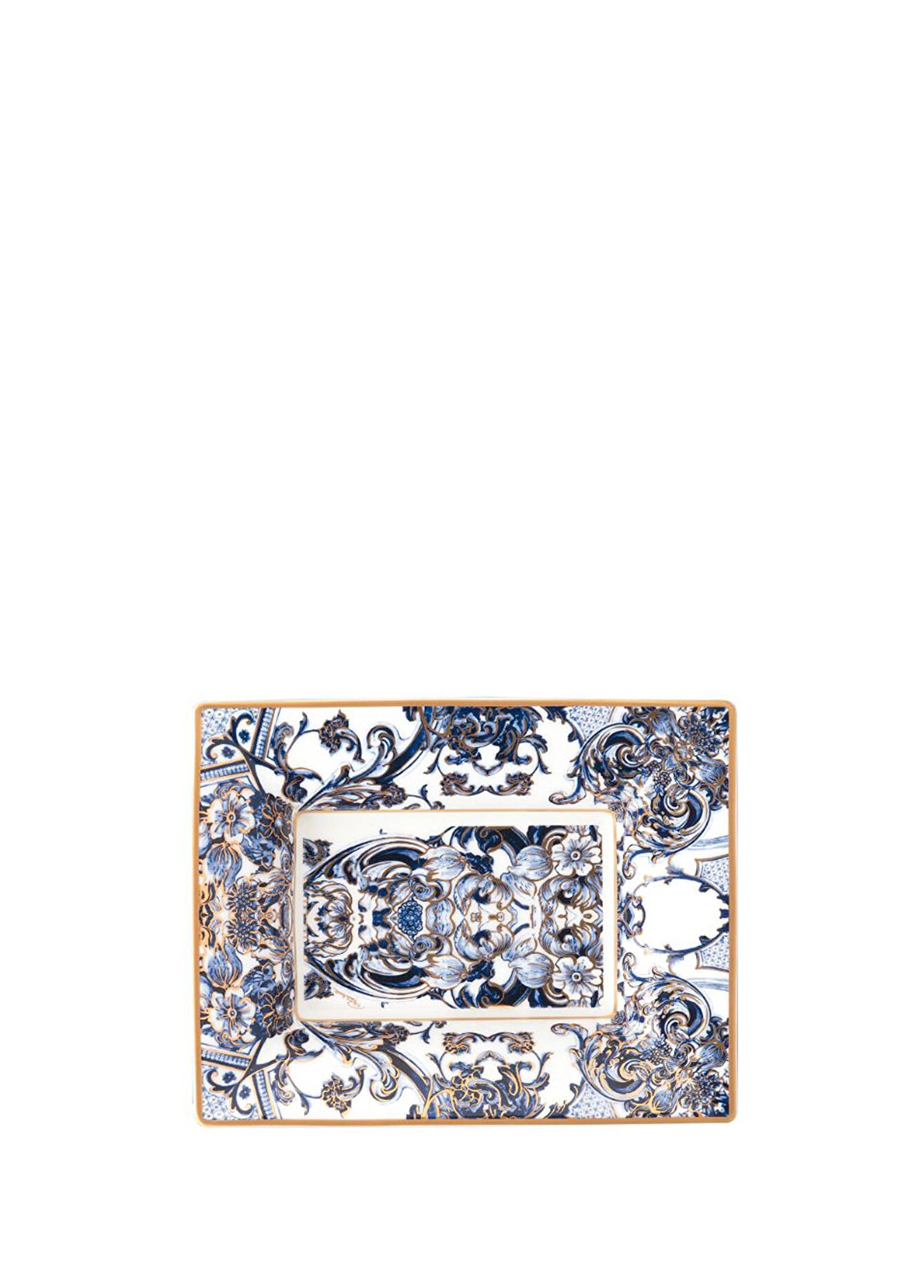 ROBERTO CAVALLI AZULEJOS - DIKDORTGEN DEKORATIF TABAK, 20x16 CM