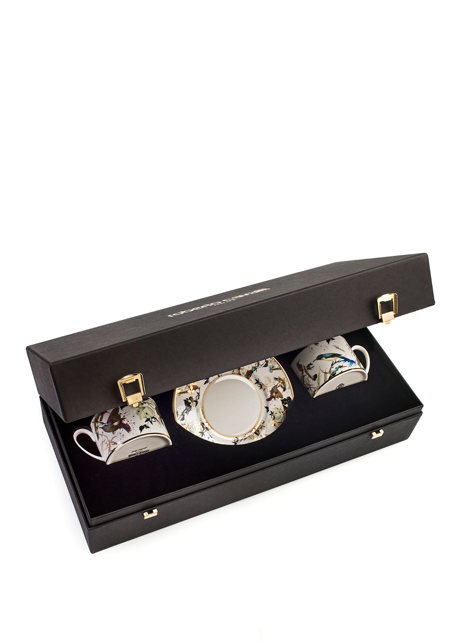 ROBERTO CAVALLI GARDENS BIRDS - 2 KISILIK KAHVE/CAY FINCAN VE TABAGI, 0,22 L, 4 PARCA