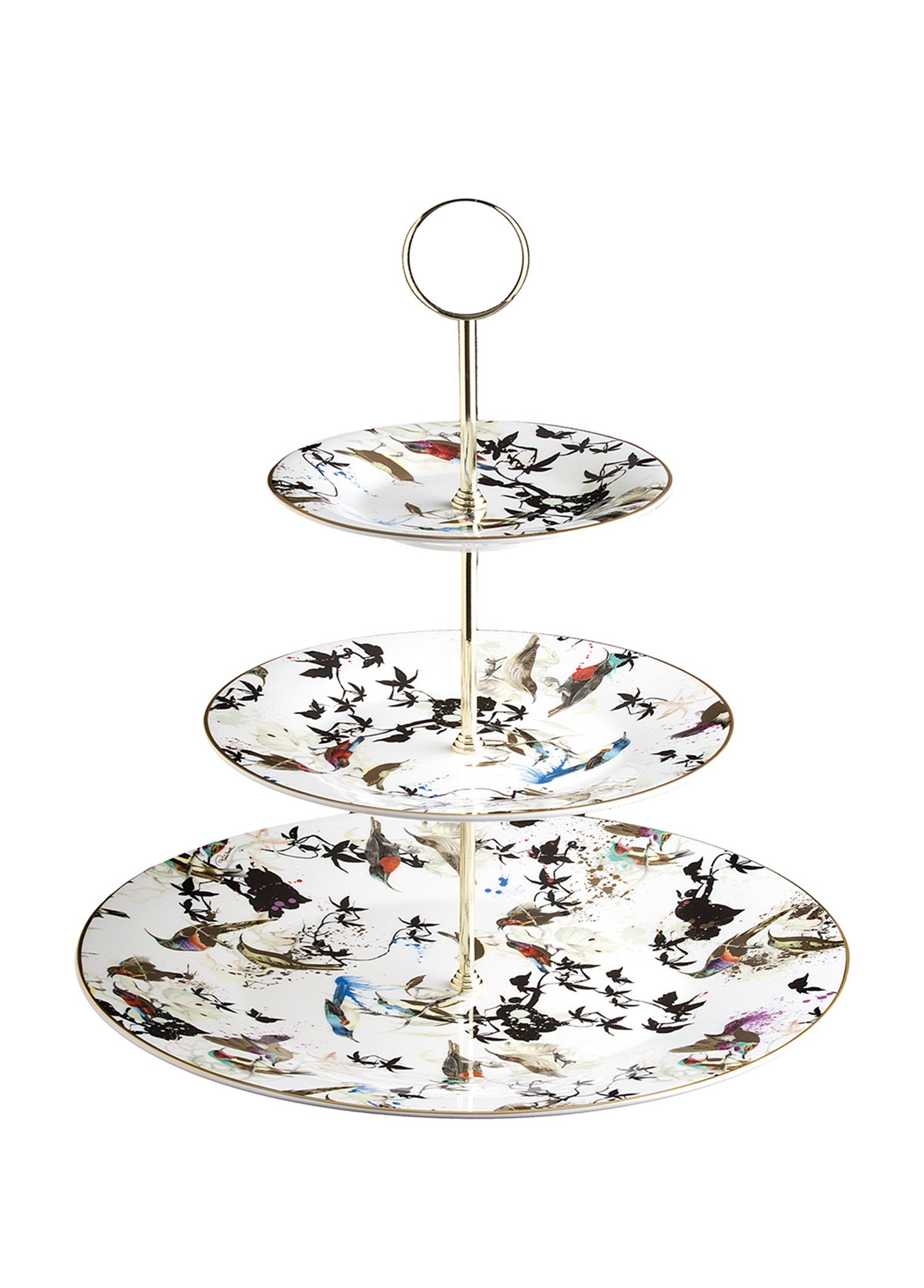 ROBERTO CAVALLI GARDENS BIRDS - 3 KATLI SERVIS TABAGI, 32 CM