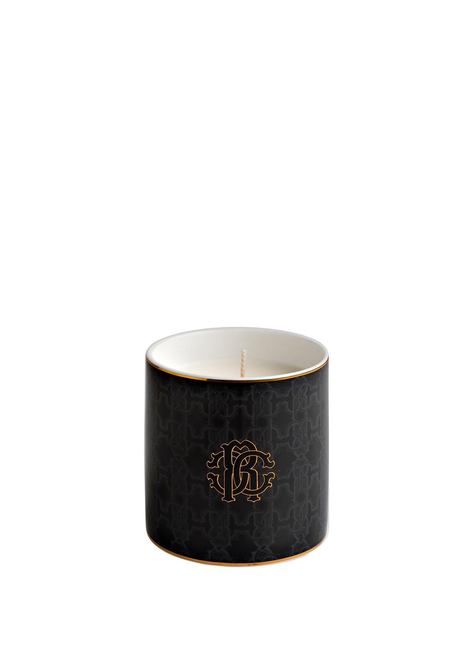 ROBERTO CAVALLI MONOGRAM GOLD - KOKULU MUM, SIYAH, 8,5x9 CM